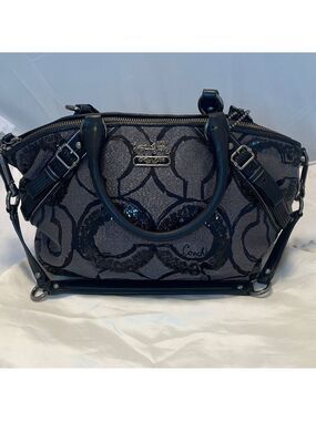 Coach Madison Signature Op Art Sophia Satchel